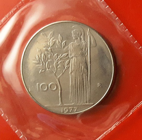 100 lire 1977 errore - -, poco