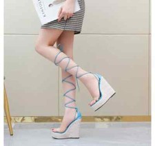 sandali donna zeppa 14 cm