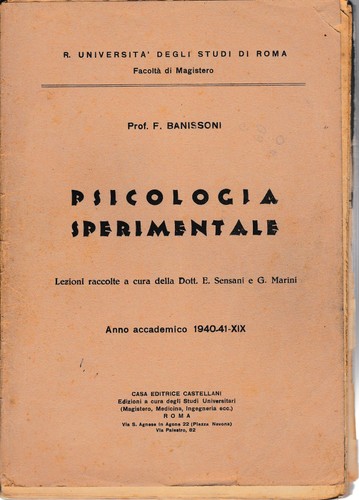 Psicologia sperimentale