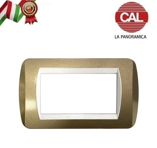 Placca champagne metallo - 4p,
