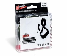 TRECCIATO PESCA 8 FILI X8 BRAID SUFIX 300 MT SPINNING MULTIFIBRA JAPAN LINE FILO