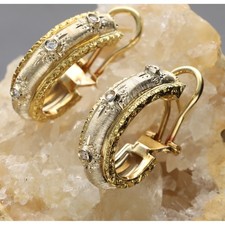 orecchini in oro 750/1000 E BRILLANTI