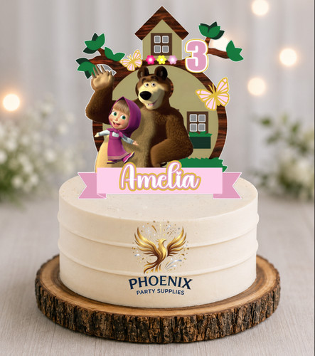 Cake topper orso masha - topper,