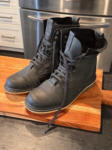 Martens black leather - black,