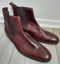 Stivali Rowland Brothers Chelsea uomo brandy pelle marrone caviglia 42 italiani