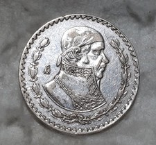  1 PESO 1963 MESSICO ARGENTO 100