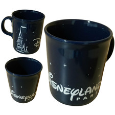 DISNEYLAND PARIS TAZZA LATTE CAPPUCCINO IN CERAMICA BLU COLLEZIONE DISNEY PARIGI