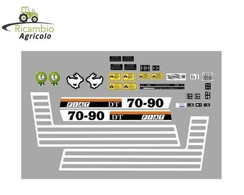 Kit adesivi decalcomanie fiat - adesivi,