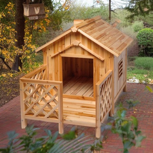 Cuccia legno per cani da - legno,