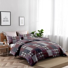 Set Elegante Copripiumino in Cotone Sacco Piumone + Federa/Federe, più Colori