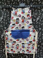 Grembiule cucina bambino, supereroi, chef, cuoco, masterchef, gioco, 