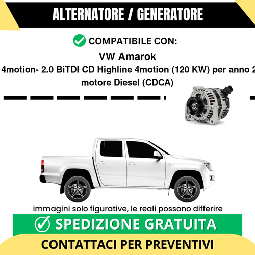 Alternatore amarok 0 - vw, 2.0