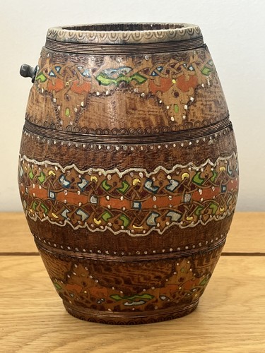 Antique wooden copper band - antique,
