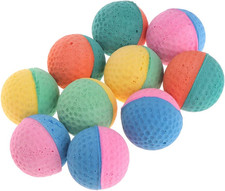 10 Palline Colorate in Lattice per Cani, Gatti, Cuccioli, Gattini, Morbide, Elas