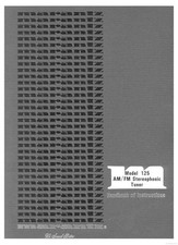 Manuale istruzioni proprietario sintonizzatore Marantz 125