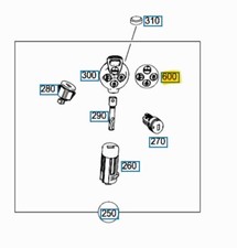 MERCEDES W451 SMART PANNELLO INTERRUTTORE TELECOMANDO CHIAVE OEM A4518200090