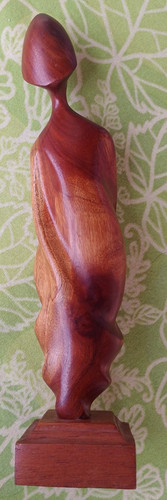 Statua femminile legno - femminile, in