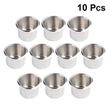  10 pezzi A1101 Portabicchieri Drop-in in acciaio inossidabile Tavolo