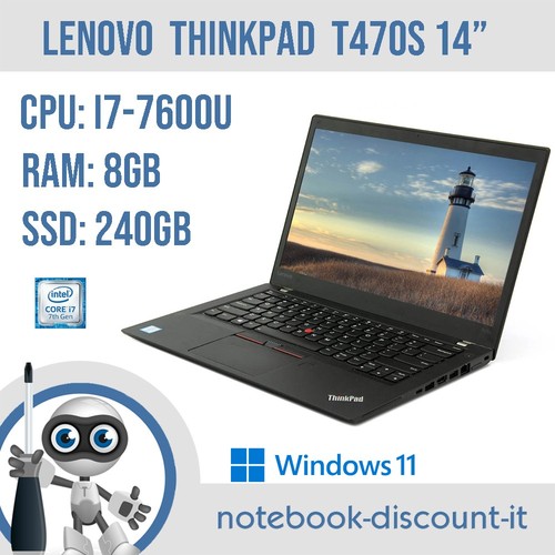 Notebook lenovo thinkpad t470s - notebook,