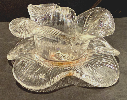 Paralume fiore vetro - vetro, di