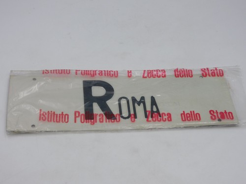Targa auto roma anni - roma, 80