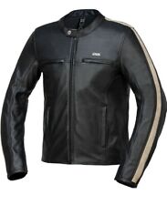 IXS Giacca Moto Pelle Uomo Classic LD Stripes Protezioni Certificate