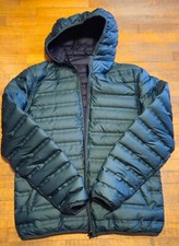 Piumino uomo Gas nuovo taglia 50 green/navy double face cappuccio con zip