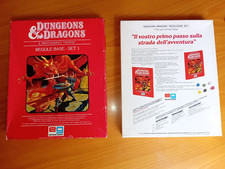 Dungeons & Dragons Set 1 Regole Base (Lingua ITA; stampa SPA)+dadi+lettera*RARO*