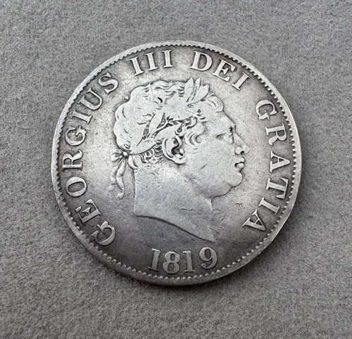 Mezza corona 1819 re giorgio - mezza,