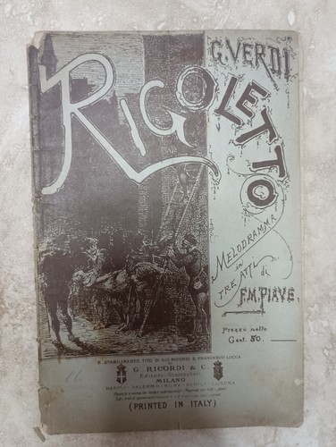 Verdi rigoletto melodramma - rigoletto,