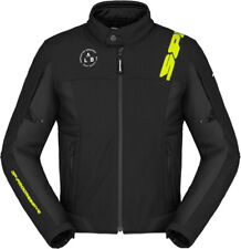 GIACCA MOTO SCOOTER SPIDI CORSA TEX SOFTSHELL NERO GIALLO FLUO ALTA VISIBILITA'