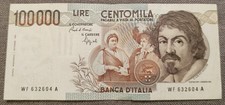 100000 LIRE CARAVAGGIO 1°