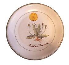 Cottoveneto Piatto Erbolario Leontodon Taraxacum Decorativo X appendere d. 24 cm