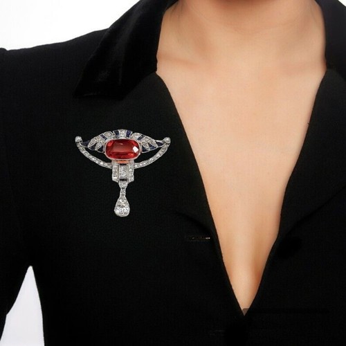 Spilla stile vintage - , rossa