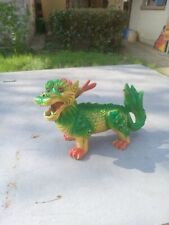 SUPER RARO + GIOCATTOLO FIGURA GIOCATTOLO IN PLASTICA Gomma DRAGO CINESE Vintage