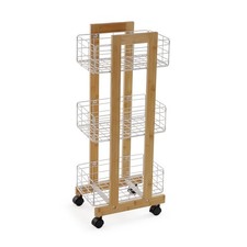 Carrello in Legno con Cestini