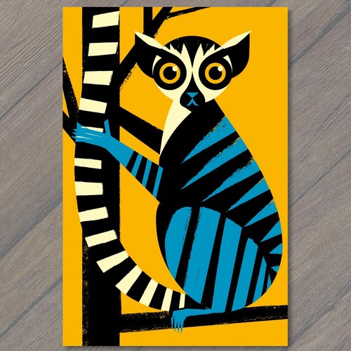 Art card lemure - lemure, della