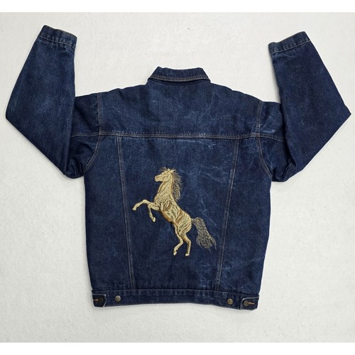 Giacca cavallo nera blu stile