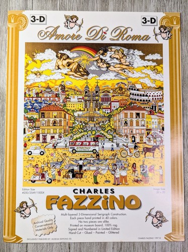 Charles fazzino - fazzino, 3d