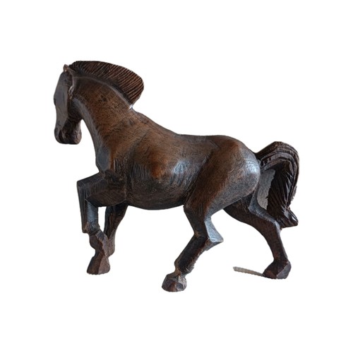 Scultura cavallo legno del - in,