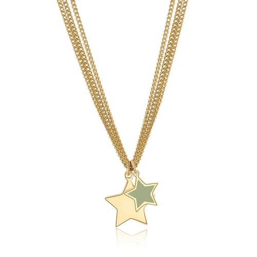 Collana donna doppia stella - donna,