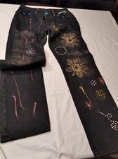 vintage levis 501 donna rivisitati con inserti e dipinti