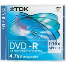 TDK DVD -R e +R Scrivibili