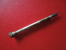 J3200 ANTICA PENNA/MATITA COMBINATA ARGENTO STERLING PLACCATA ORO VEDI DESCRIZIONE