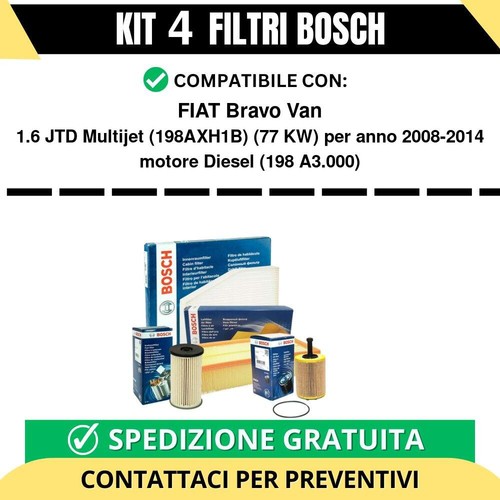 Kit filtri bosch fiat bravo - bosch,