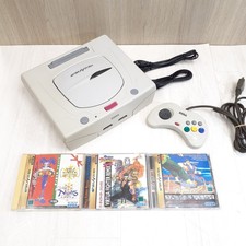 Pacchetto console Sega Saturn Japan con 3 giochi e 1 controller * Dazio...