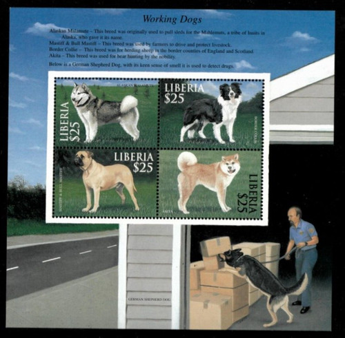Liberia 2002 working dogs - -,