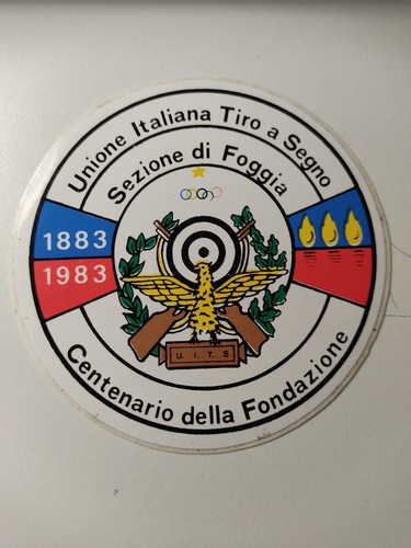Adesivo unione italiana tiro - adesivo,