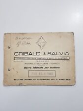 CATALOGO RICAMBI E MONTAGGIO BARRA FALCIATRICE TRATTORE FIAT 415 R 1965 GRIBALDI