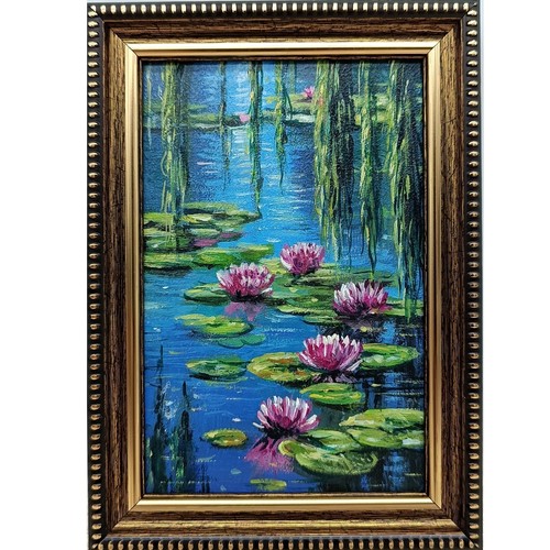 Dipinto olio originale ninfee